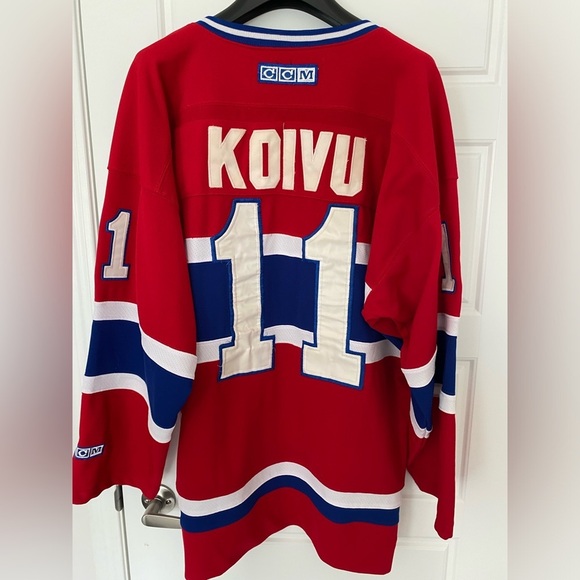 NHL MONTREAL CANADIENS SAKU KOIVU 11 Red Jersey in Large - Picture 7 of 14